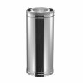 Duravent DuraPlus Chimney Pipe, 12 in OD, 12 in L, Steel, Galvanized 8DP-12